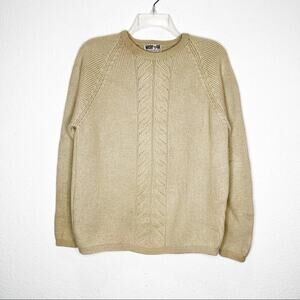 Vintage Meister Knit Fisherman Cable Knit 100% Wool Sweater Austria Grandpa